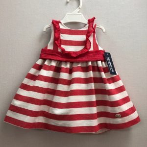Vestido rayas bebé niña Basmartí 23701
