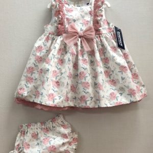 Vestido flores bebé niña Basmartí 23802