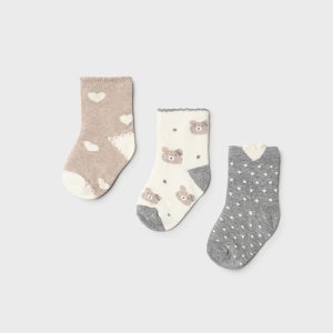 Pack * 3 calcetines bebé niña Mayoral 10526