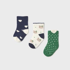 Pack * 3 calcetines bebé niña Mayoral 10526