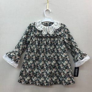 Vestido flores niña Basmartí 23452