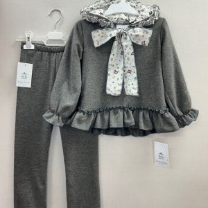 Conjunto Gris mini niña Dulce Tiovivo