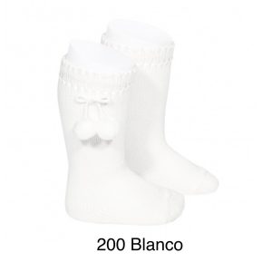 Calcetín alto borlones Cóndor 2504