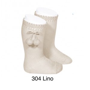 Calcetín alto borlones Cóndor 2504