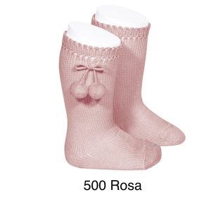 Calcetín alto borlones Cóndor 2504