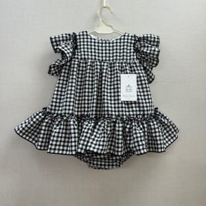 Jesusito niña Vichy negro Dulce Tiovivo 002