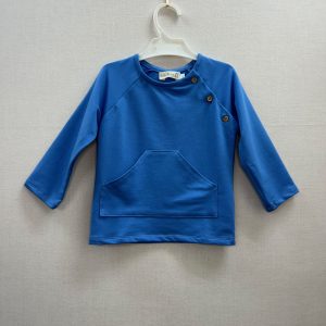 Sudadera niño Vichy azul Dulce Tiovivo 004