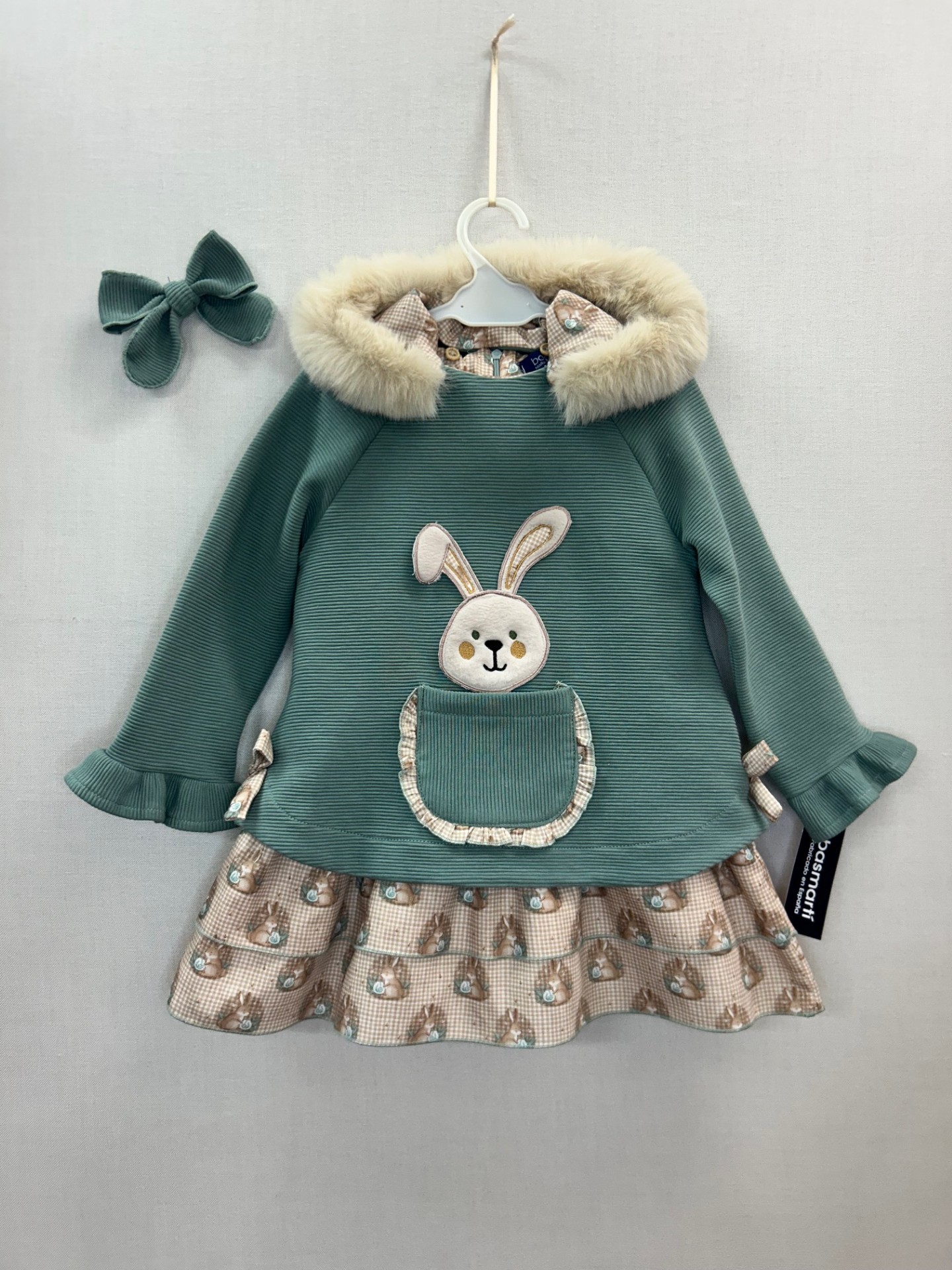 Vestido mini niña Basmartí 25710